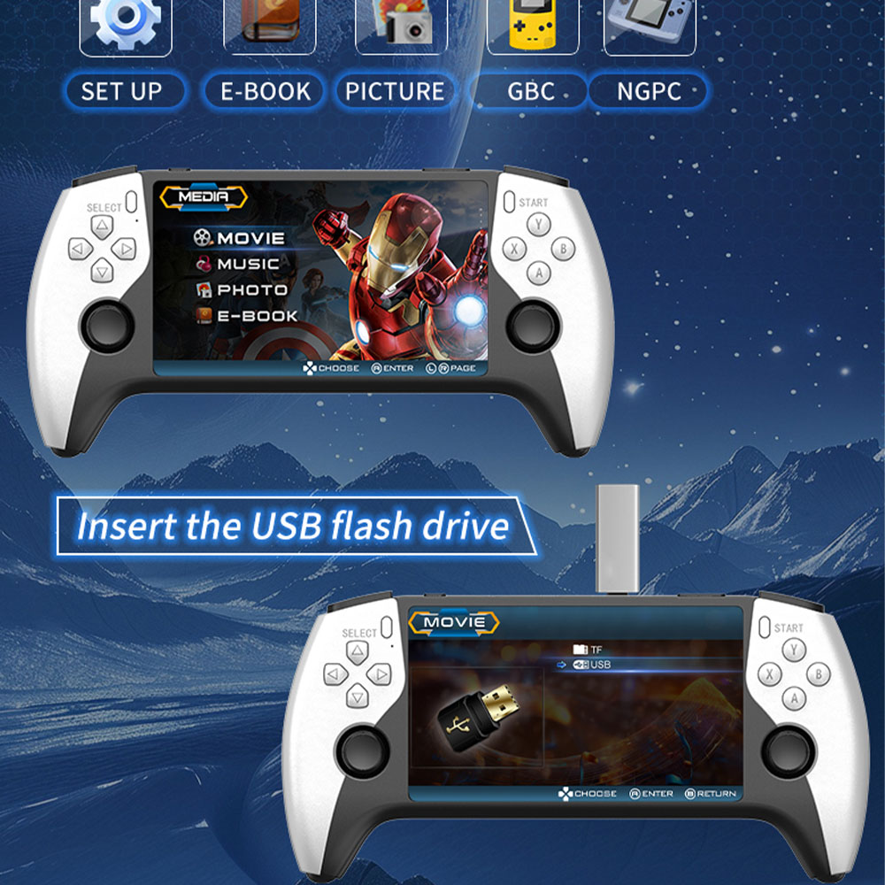 2026 New SF3500 5 Inch Handhel - Gaming Console Retro Handheld ulasan dan harga