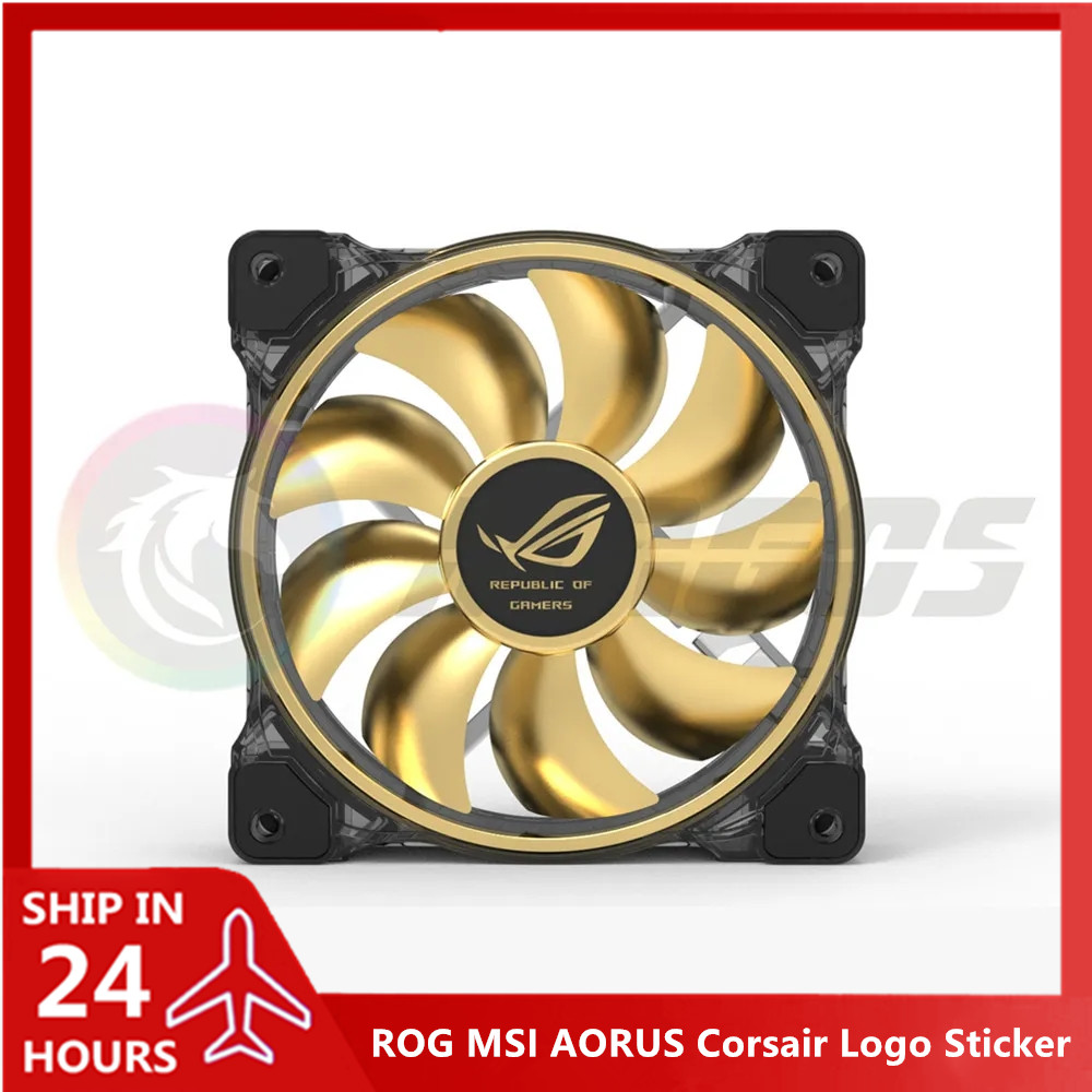 PC Gamer Cabinet Fan Logo Stic - Console Gaming Pc Case ulasan dan harga