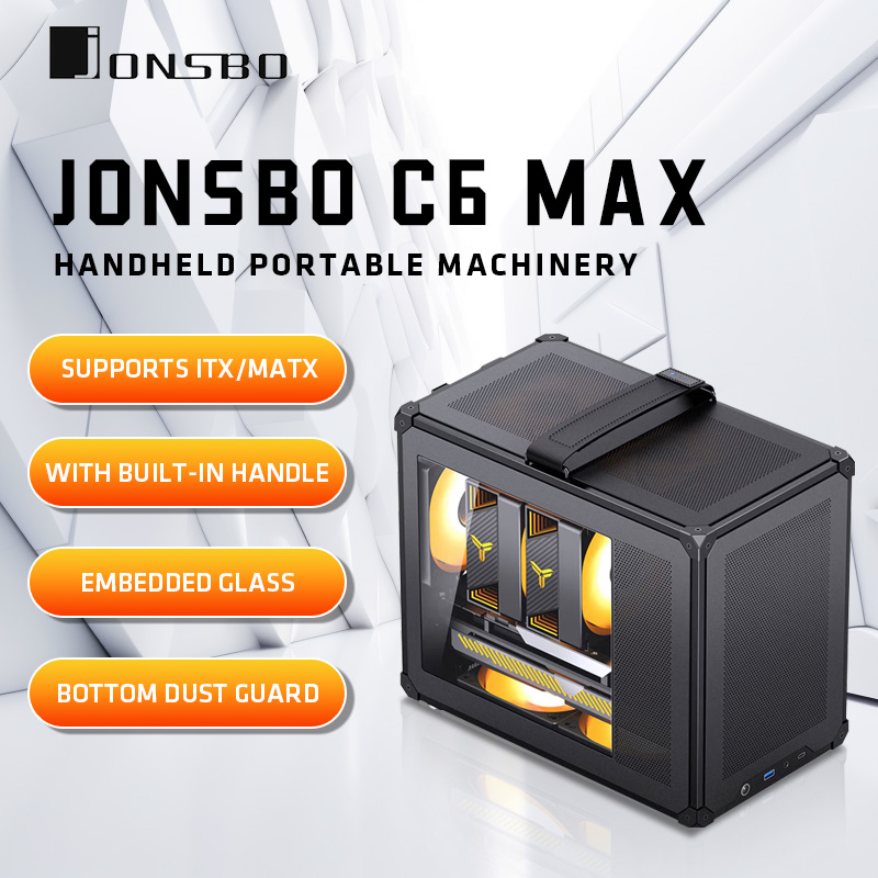 JONSBO C6 MAX Mesh Handle MATX - Console Gaming Pc Case ulasan dan harga