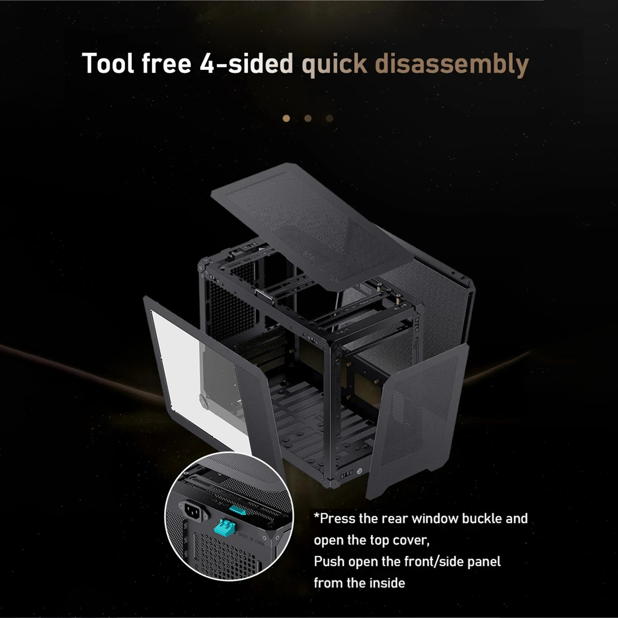 JONSBO C6 MAX Mesh Handle MATX - Console Gaming Pc Case ulasan dan harga